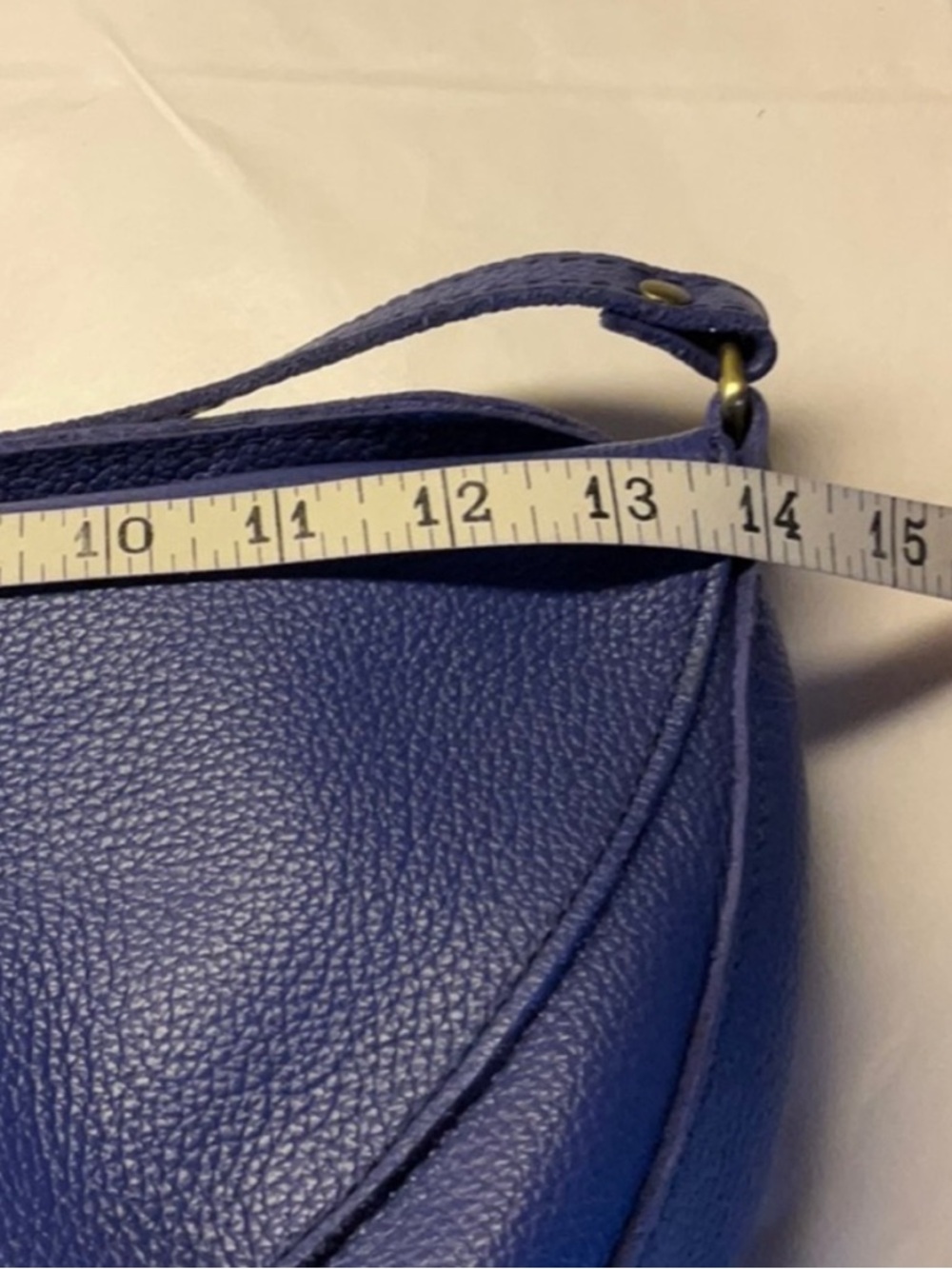 Portland Leather Royal Blue Crossbody Sling Bag - Picture 6 of 8